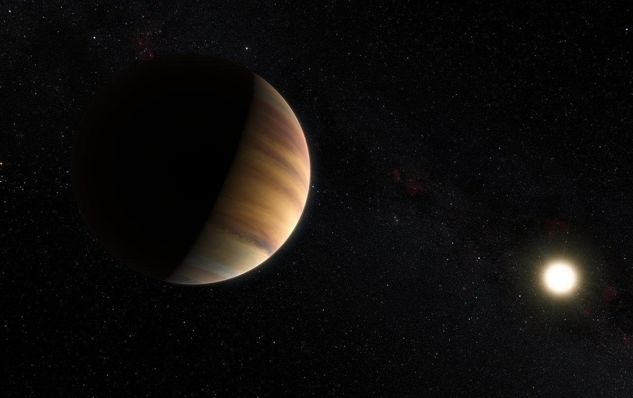 Representación artística del exoplaneta 51 Pegasi b