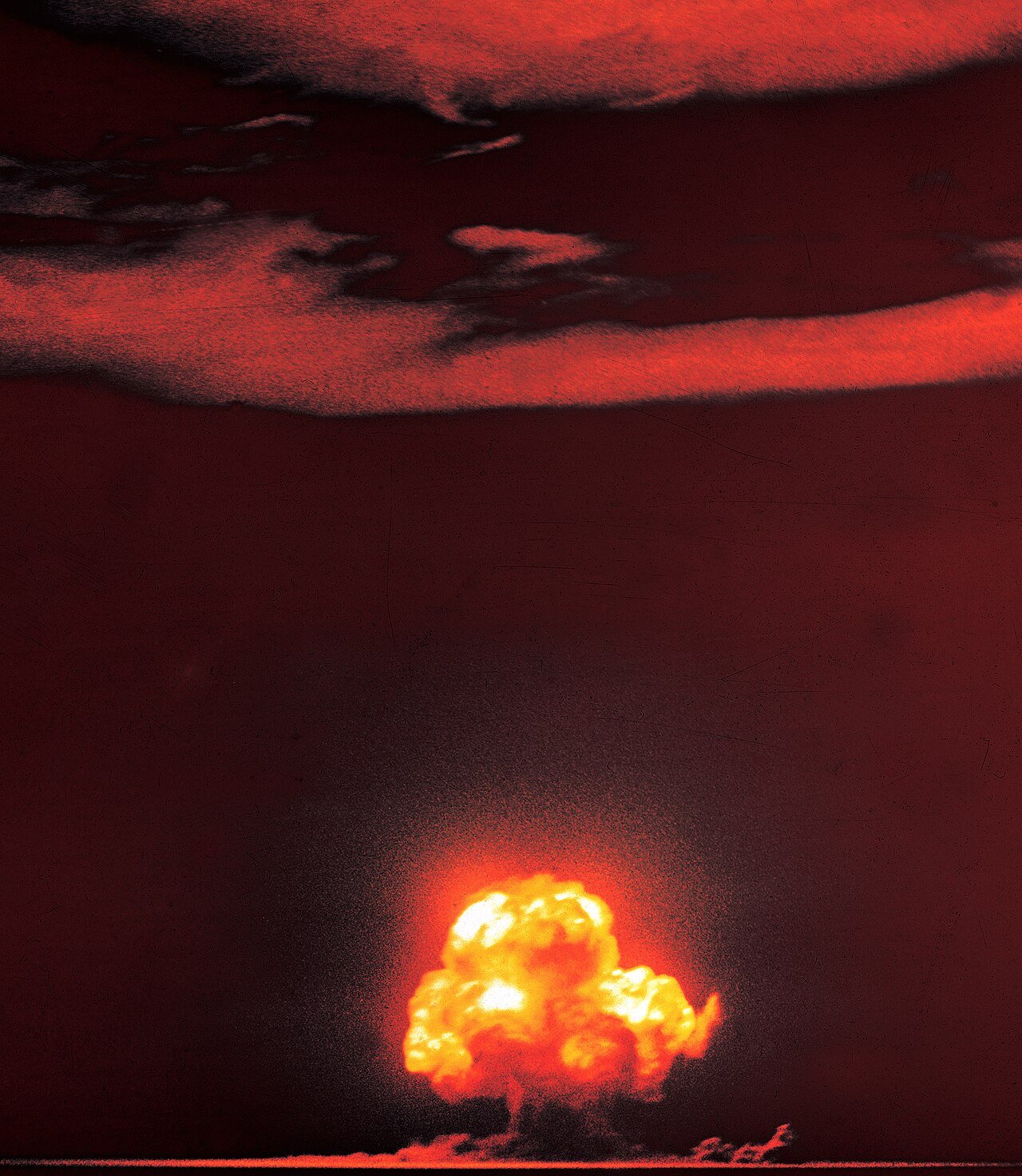 Detonación de la prueba nuclear Trinity